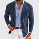 Cristian - Casual notch lapel single-breasted slim-fit knitted blazer