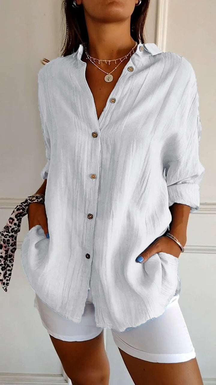 Women’s Oversized Button Blouse | Casual