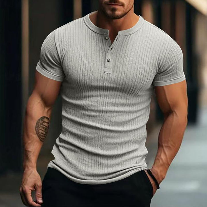 Zachary - Casual stretch knit short sleeve t-shirt