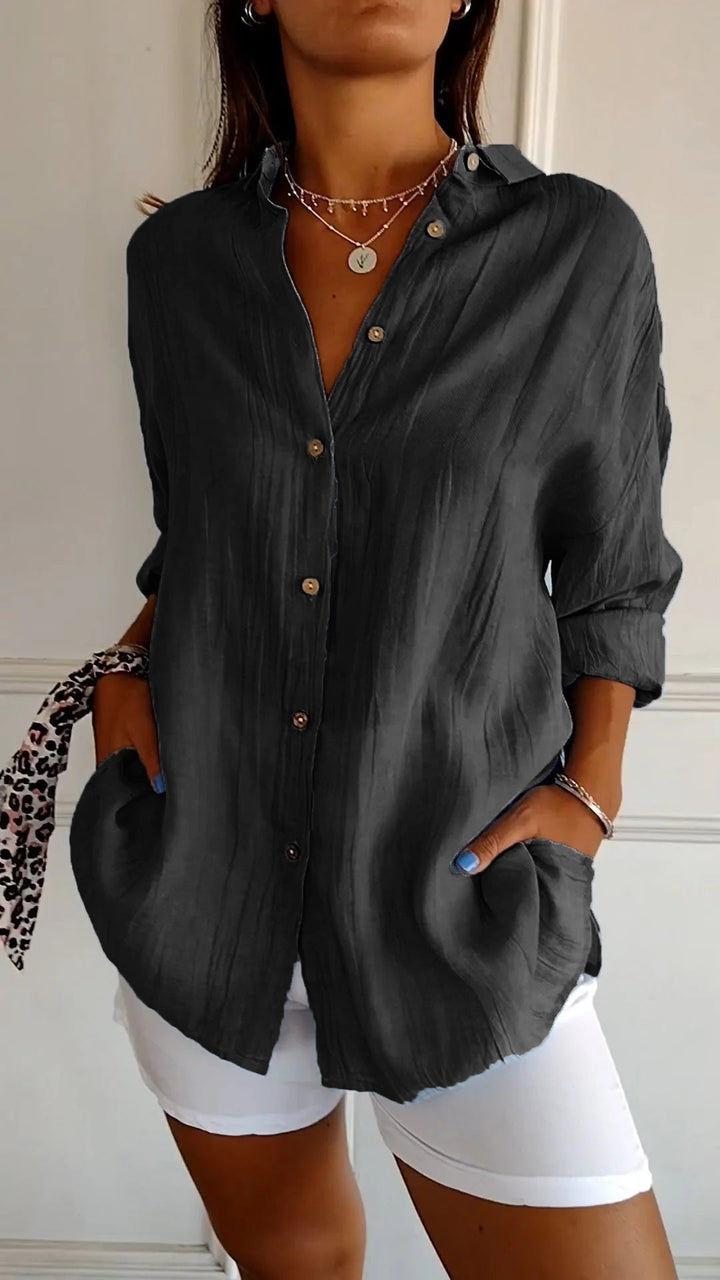 Women’s Oversized Button Blouse | Casual
