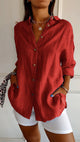 Women’s Oversized Button Blouse | Casual