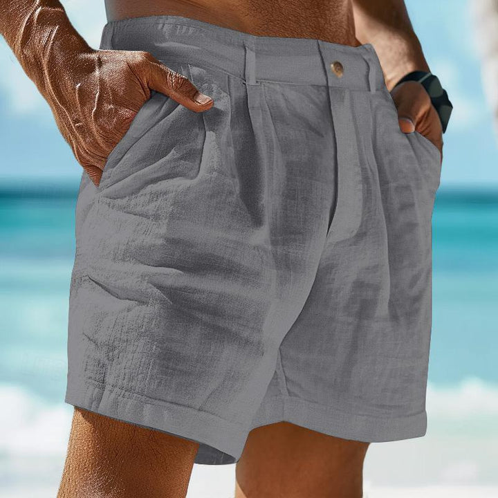 Henry - Linen Summer Beach Shorts for Men