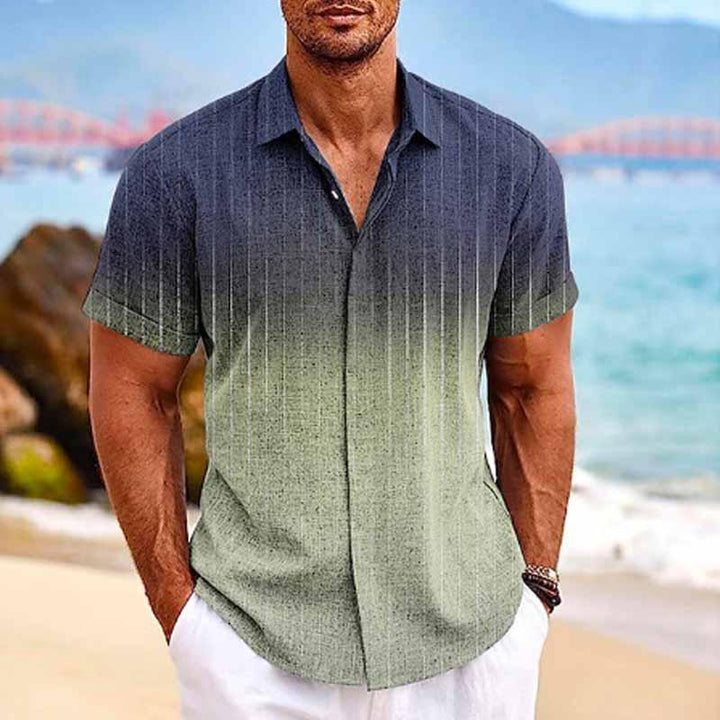Reid - Ombre print short sleeve shirt