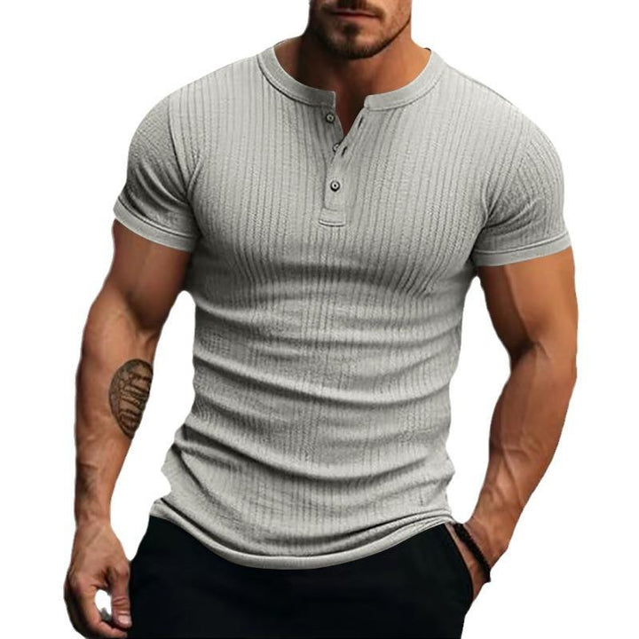 Zachary - Casual stretch knit short sleeve t-shirt