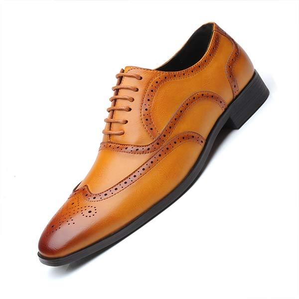 Benton - Men's classic brogue office shoes
