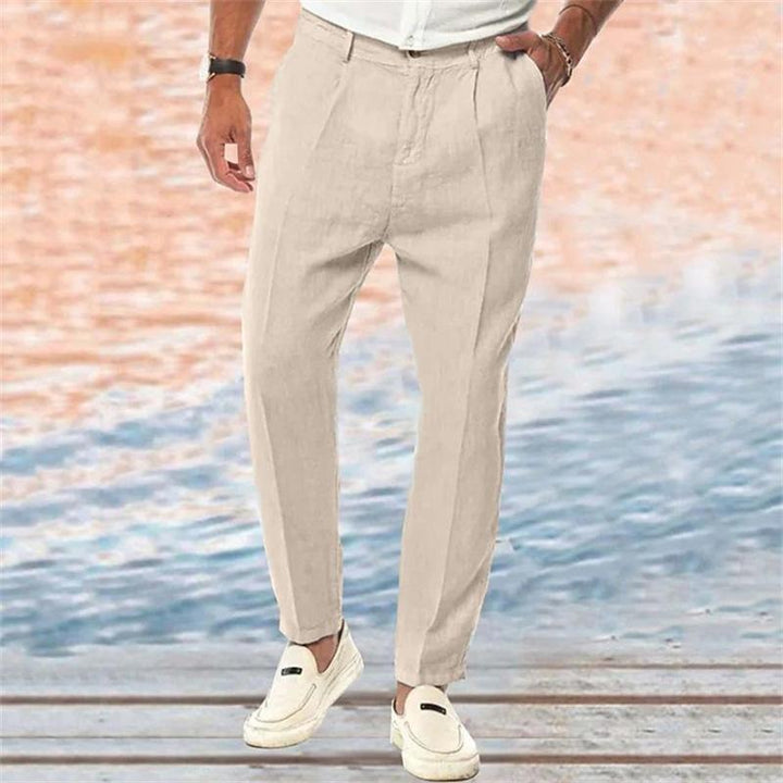 Sebastian - Solid linen pants