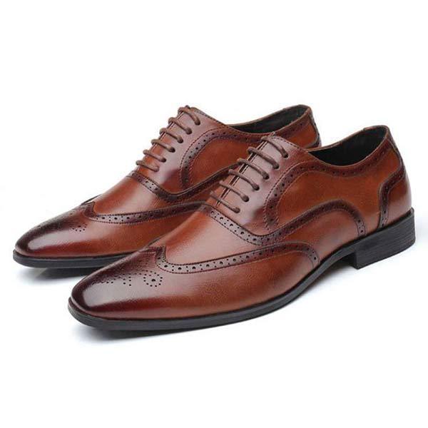 Benton - Men's classic brogue office shoes