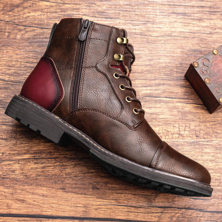 Jalen - Men's patchwork ankle shoes