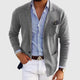 Cristian - Casual notch lapel single-breasted slim-fit knitted blazer