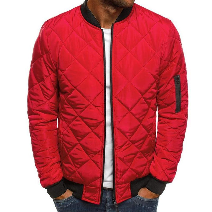 Gideon - Men's Insulated Stand-Up Collar Plain Thermal Jacket