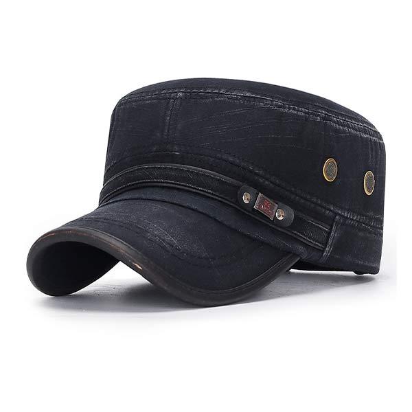 Kamari - Men's Classic Leather Brimmed Vintage Headwear
