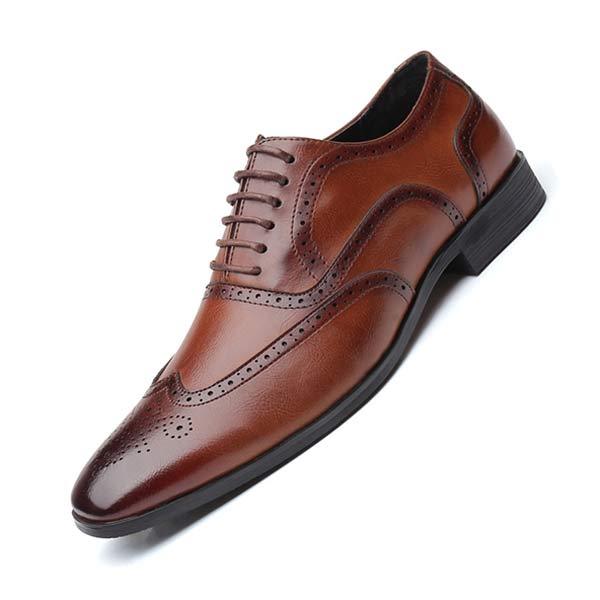 Benton - Men's classic brogue office shoes