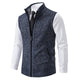 Men’s Zip-Up Knitted Vest | Sleeveless