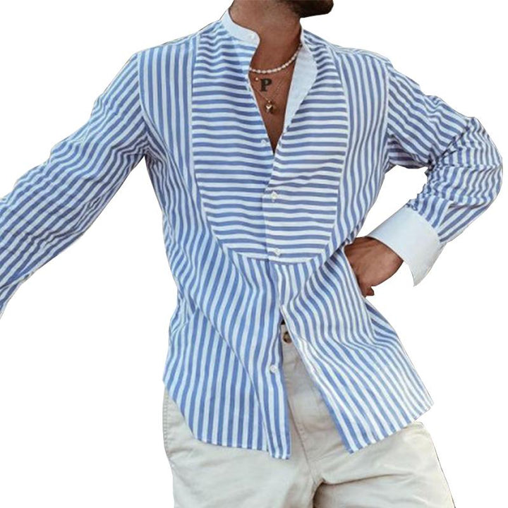 George - Casual striped long sleeve shirt