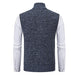 Men’s Zip-Up Knitted Vest | Sleeveless