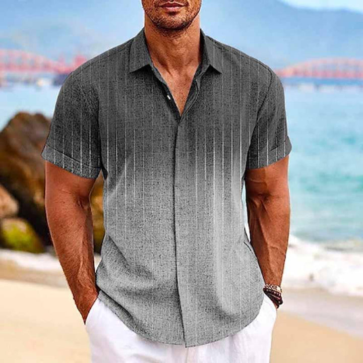 Reid - Ombre print short sleeve shirt