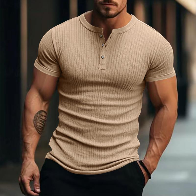 Zachary - Casual stretch knit short sleeve t-shirt