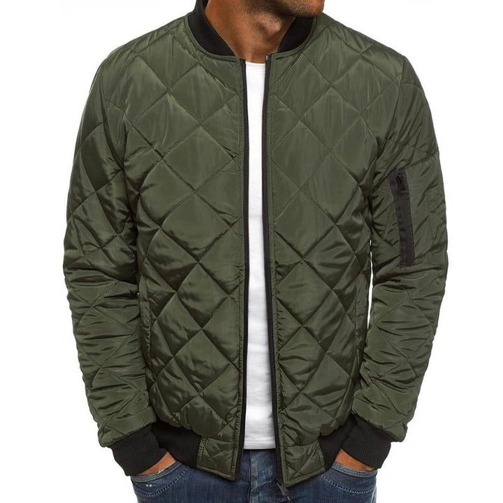 Gideon - Men's Insulated Stand-Up Collar Plain Thermal Jacket