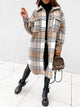 Women’s Checked Shirt Coat | Long