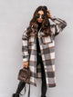Women’s Checked Shirt Coat | Long