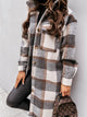 Women’s Checked Shirt Coat | Long