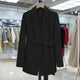 Women’s Belted Long Blazer | Structured