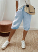 Women's Knee-Length Shorts | With Drawstring