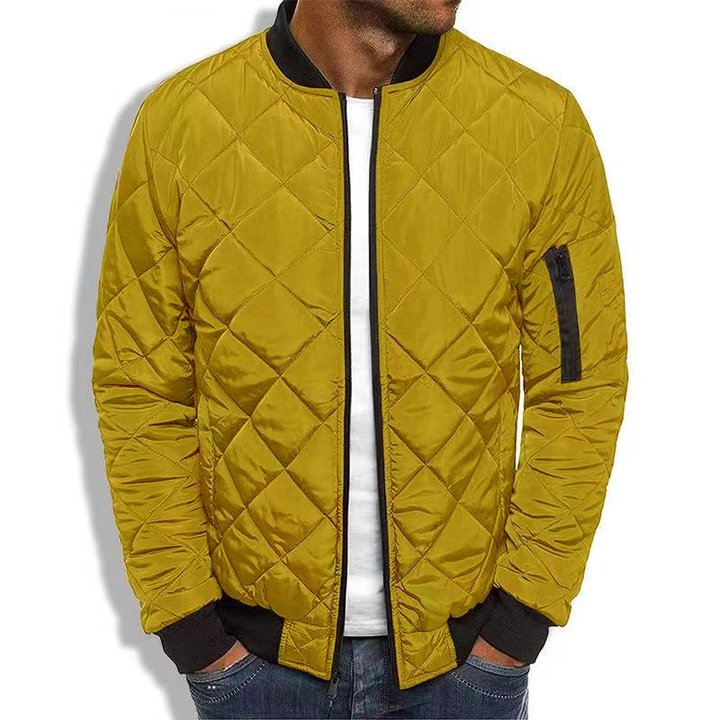 Gideon - Men's Insulated Stand-Up Collar Plain Thermal Jacket