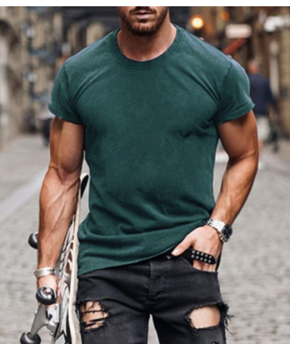 Easton - Casual solid color t-shirt