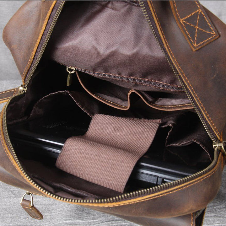 Lucien - Brown Leather Backpacks