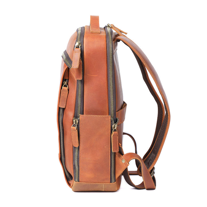 Manuel - Leather Laptop Backpack