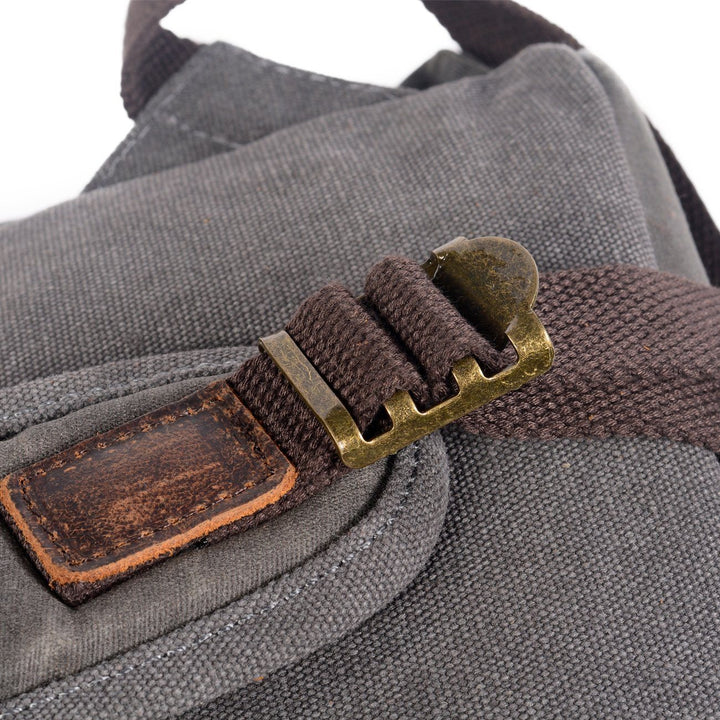 Leandro - Canvas Leather Backpack