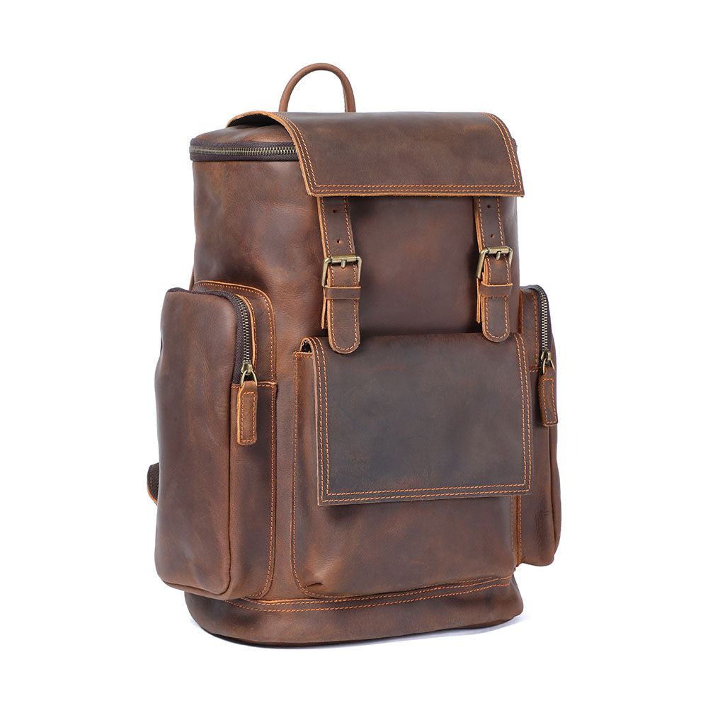 Marco - Leather Laptop Backpack