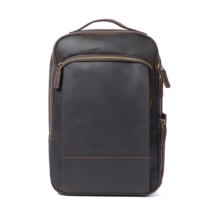 Manuel - Leather Laptop Backpack
