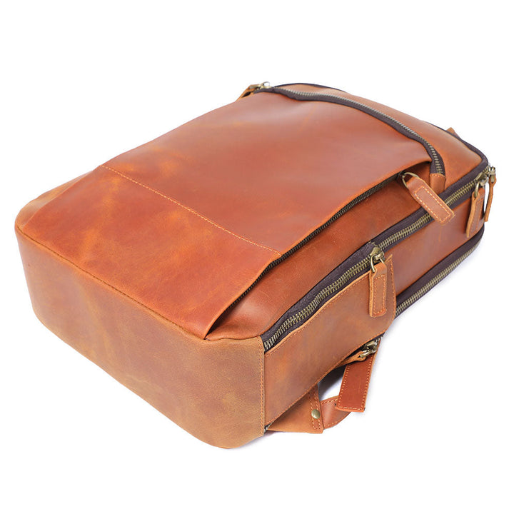 Manuel - Leather Laptop Backpack