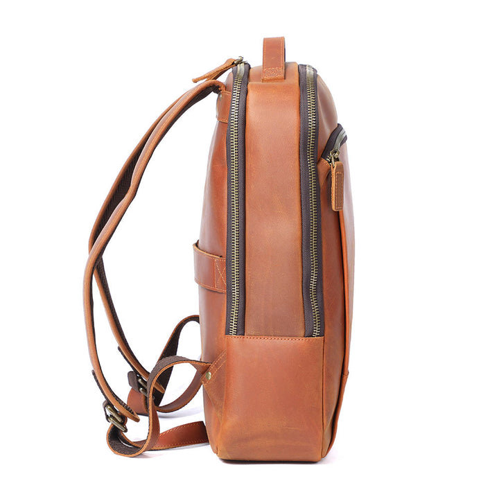 Manuel - Leather Laptop Backpack