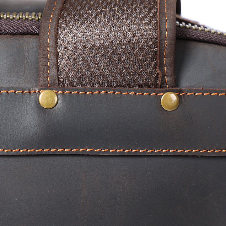 Manuel - Leather Laptop Backpack