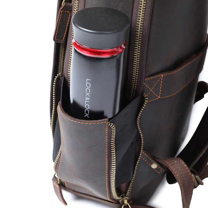 Manuel - Leather Laptop Backpack
