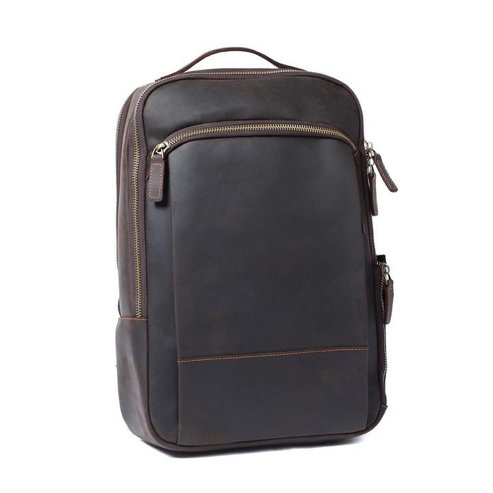 Manuel - Leather Laptop Backpack