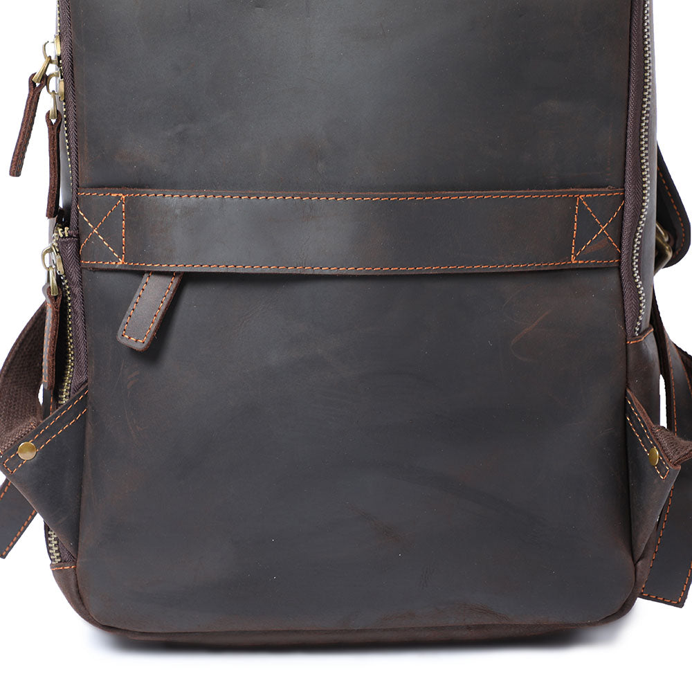 Manuel - Leather Laptop Backpack