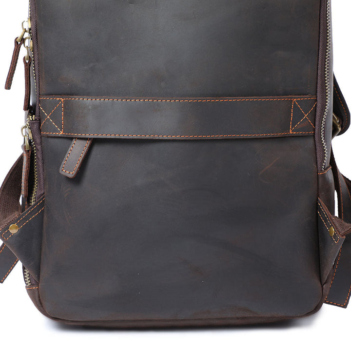 Manuel - Leather Laptop Backpack