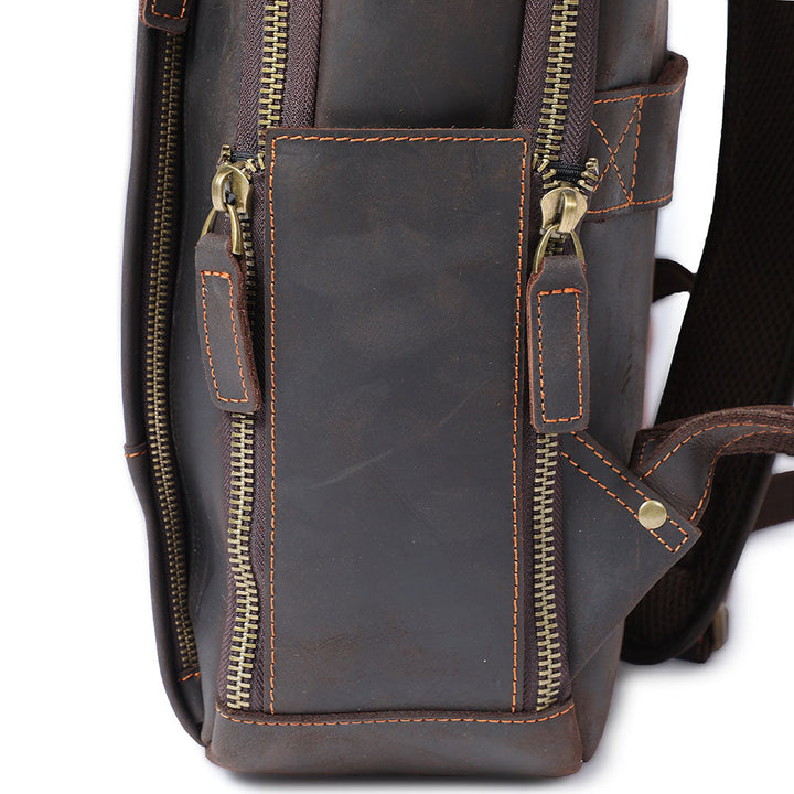 Manuel - Leather Laptop Backpack