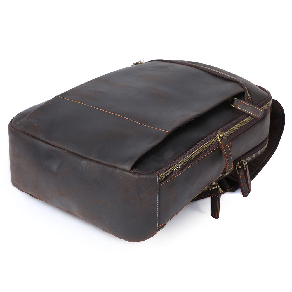Manuel - Leather Laptop Backpack