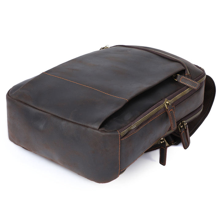 Manuel - Leather Laptop Backpack