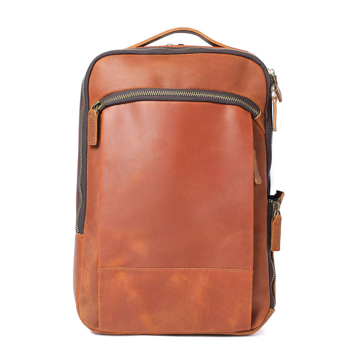 Manuel - Leather Laptop Backpack
