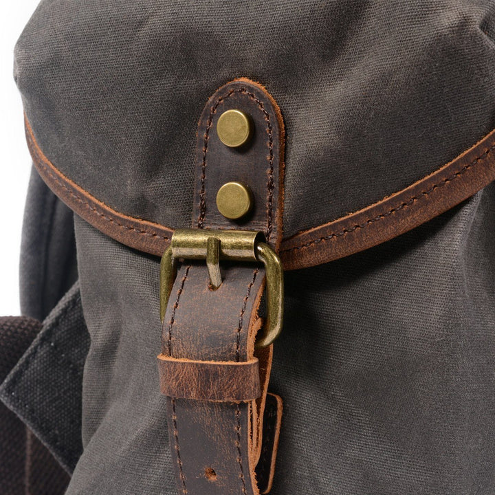 Leandro - Canvas Leather Backpack