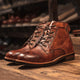 Men’s Lace-Up Ankle Boots | Brown Sole