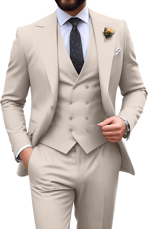 Men’s 3-Piece Slim Fit Suit | Formal Wedding