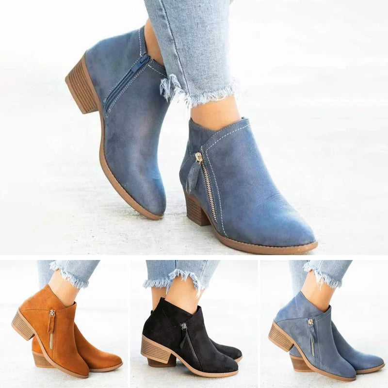 Women's Orthopaedic Ankle Boots | Side Zip