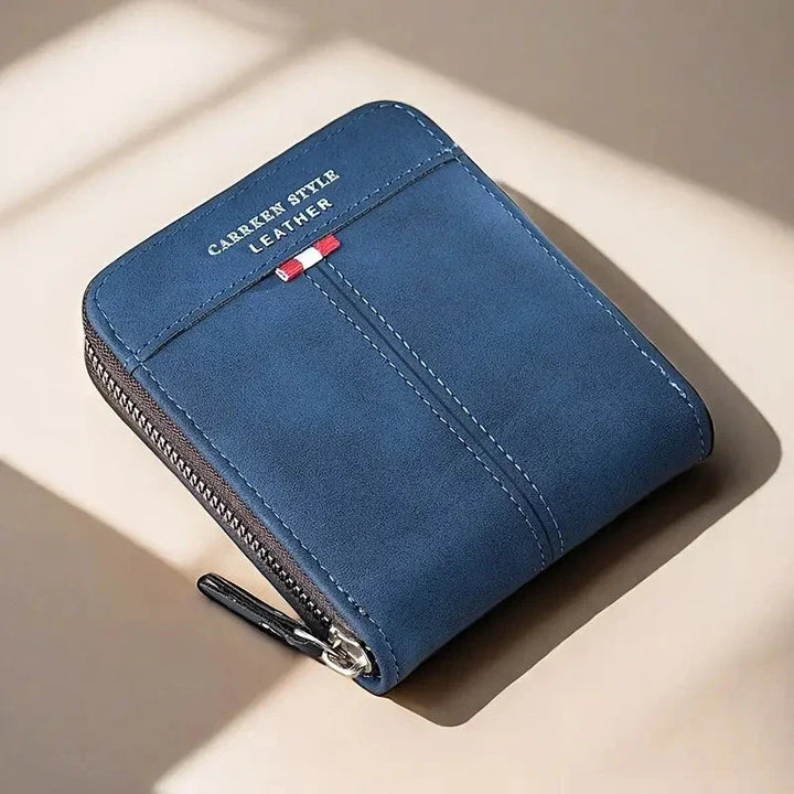 Men’s Compact Zip Wallet | Multi-Card Organizer
